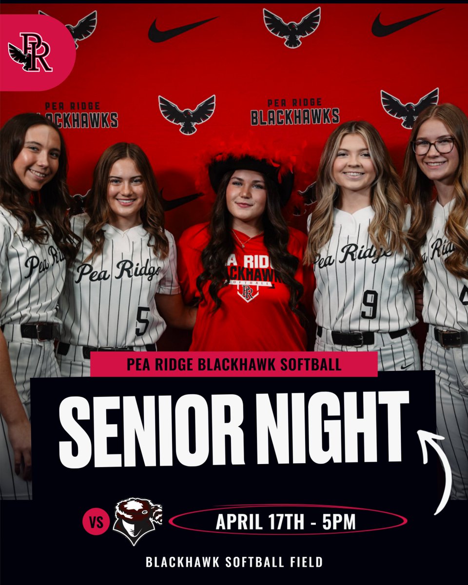 SENIOR NIGHT IS HERE! Come cheer on the Blackhawks as we take on Gentry in our last home game of the season!