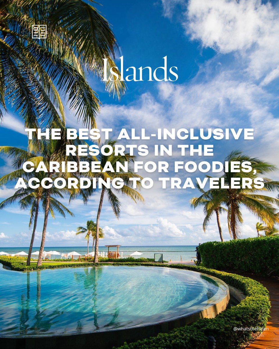 The #MexicanCaribbean is a paradise for foodies! 🍽️

Islands.com has curated a list of the best all-inclusive resorts in the Caribbean for food enthusiasts and notably, #TheSignatureParadise shines brightly, securing 6 spots on this esteemed list.

Thread👇🏼