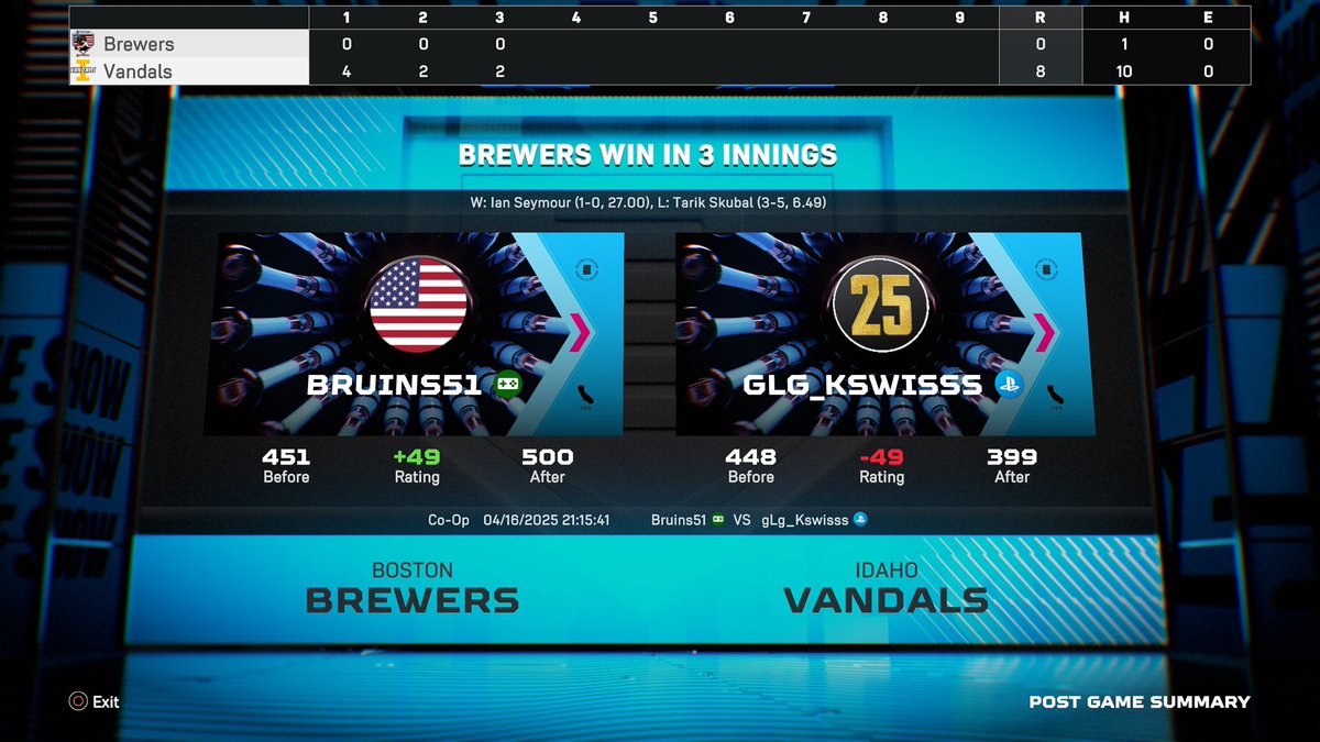 e36_mike's tweet photo. @lolmets23 @Nutzypoo_ttv @MLBTheShow BTA on a real 99 and still got the loss, games a joke https://t.co/rLAayaNWHX