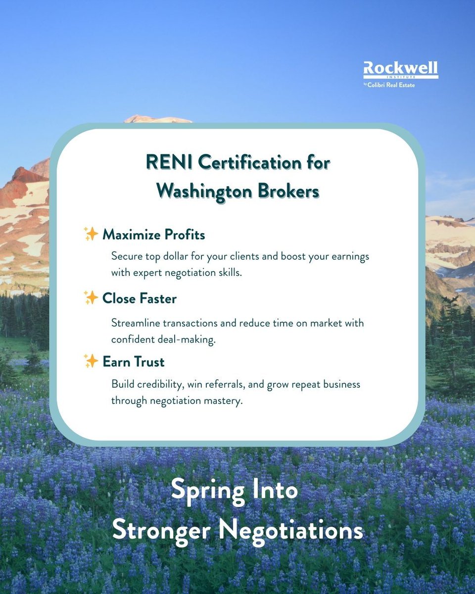 RockwellSchool's tweet photo. Spring in Washington is all about fresh energy, growth, and next-level skills. 🌷 

Ready to grow your business? Register now and negotiate smarter this spring. 🔗 https://t.co/8H3UWkFVMB https://t.co/JxqT856i0b