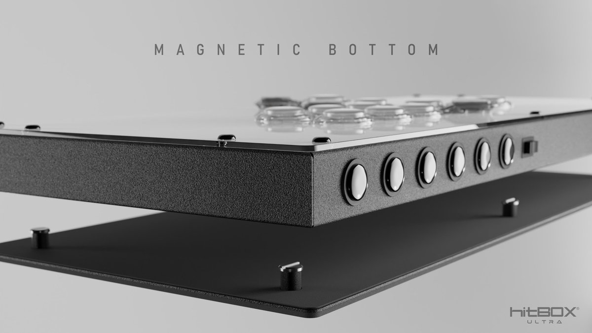 The back plate on the Hit Box ULTRA is designed for convenient maintenance. 

Magnetic posts secure the bottom and will not slide in travel or play.

hitboxarcade.com/ULTRA 

#HitBox #HitBoxULTRA #Leverless