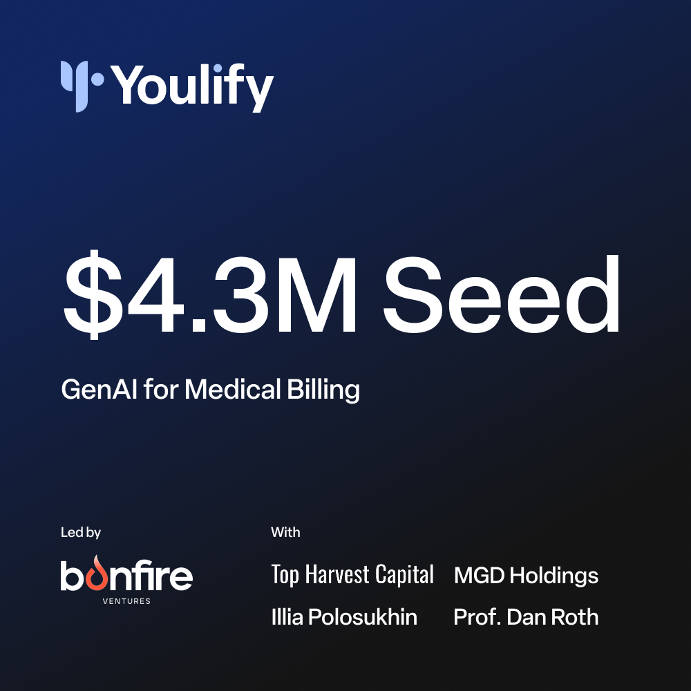 youlify's tweet photo. Proud to share that Youlify has raised $4.3M in seed funding to rebuild the financial backbone of healthcare.

Our generative AI platform automates the full billing lifecycle, working seamlessly across EHRs, payer portals, and legacy billing stacks.

https://t.co/QozaxLE5WB https://t.co/it6xrocxuQ