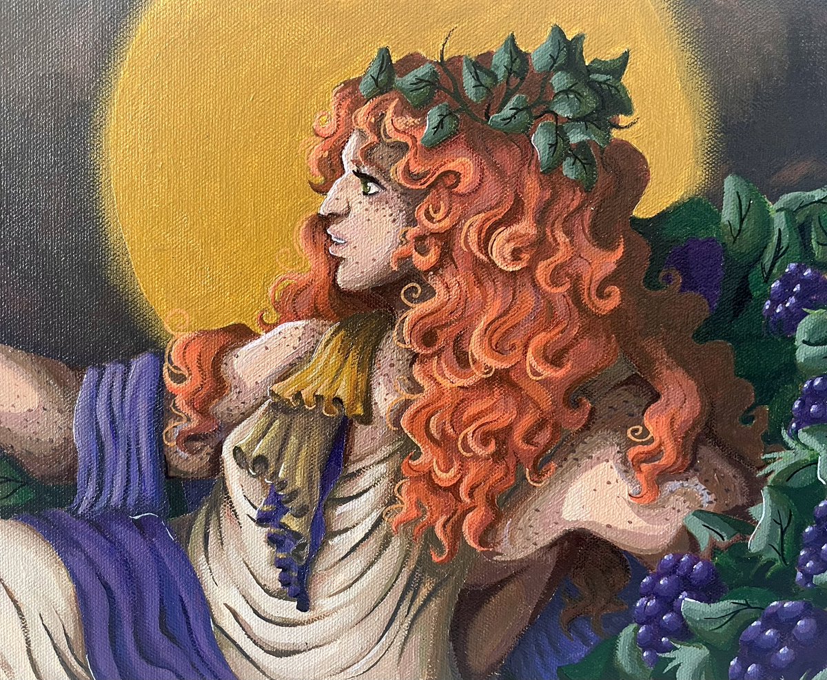 sorry for being inactive, i was working on this painting non stop but its finally finished !!! its ariadne :]
#myart
