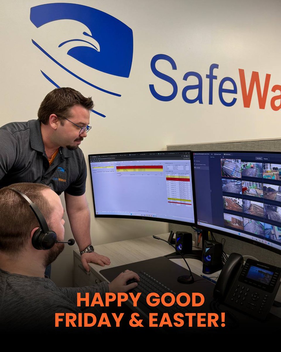 Wishing you a safe and joyful Easter weekend!
While others take a break, we stay on.

Our expert team monitors your property 24/7 — even on holidays — to keep you protected, no matter what.

SafeWatch. Real people. Real protection.
🛡️ #easterweekend #securitysolutions