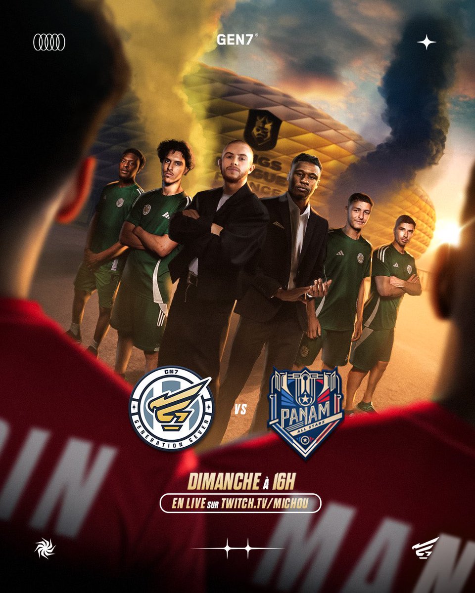 #GenerationSeven 🆚 #PanamAllStarz

RDV Dimanche 16H00 ✨🤍