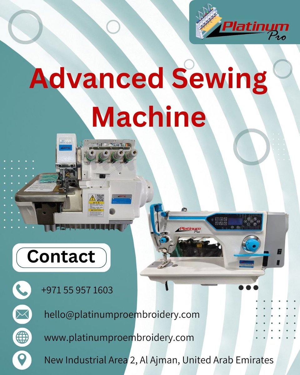 _PlatinumPro's tweet image. Advanced Sewing Machine – Built for Speed, Designed for Precision!
Upgrade your tailoring or garment business with our high-performance sewing machines from Platinum Pro. 
#SewingMachine #AdvancedSewing #TailoringTools #GarmentMachinery #PlatinumPro #UAEIndustry