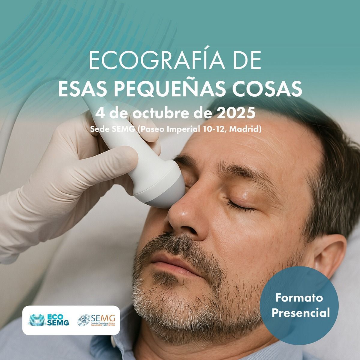 🆕 ¿Aún no te has inscrito a este curso?⤵️ 

➡️ Curso de #ecografía de esas pequeñas cosas

📅 Sábado, 4 de octubre de 2025

👨‍⚕️ 👩‍⚕️ Actividad formativa presencial. 

📍 Sede de SEMG en #Madrid

🔗 Más información en buff.ly/FRicpXn

Pásate por nuestra web para ver nuevas