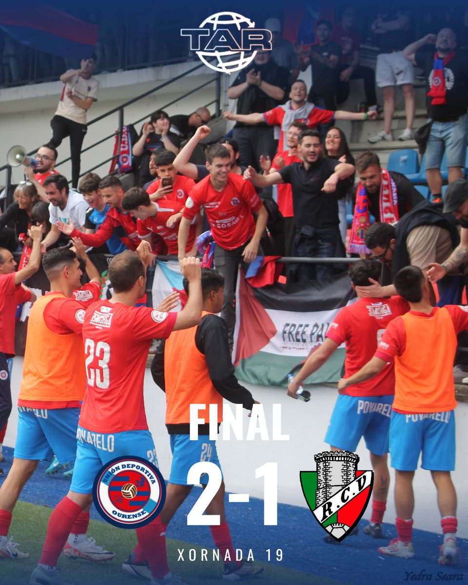 Final! Final! Final! 2-1! 🔥

Un pasiño máis cara o noso obxectivo. Un pasiño máis xunto a vós. 

❤️Grazas. Hoxe foi un día historico na nosa casa. 

Vémonos na Grela o domingo!

Patrocina <a href="/GrupoTAR_SL/">Grupo TAR</a>