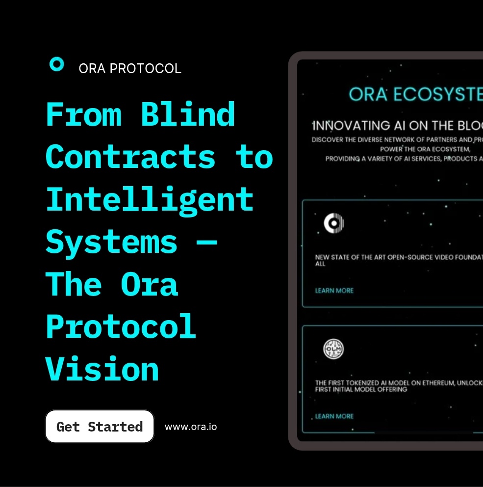 lordsgood's tweet image. Before Ora Protocol, smart contracts were blind.

They couldn’t see real-world data.
They couldn’t verify truth.
And AI? It made decisions based on incomplete, outdated info.

#Web3 #AI #OraProtocol #DePIN #ModularOracles