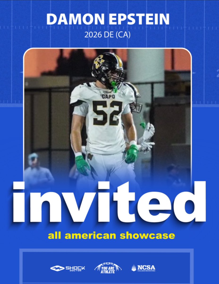 Damon Epstein (@damonepsteinn) on Twitter photo Thank you <a href="/youareathlete/">You Are Athlete</a> for the chance to compete at the all American showcase in Texas Thank you <a href="/youareathlete/">You Are Athlete</a> for the chance to compete at the all American showcase in Texas
