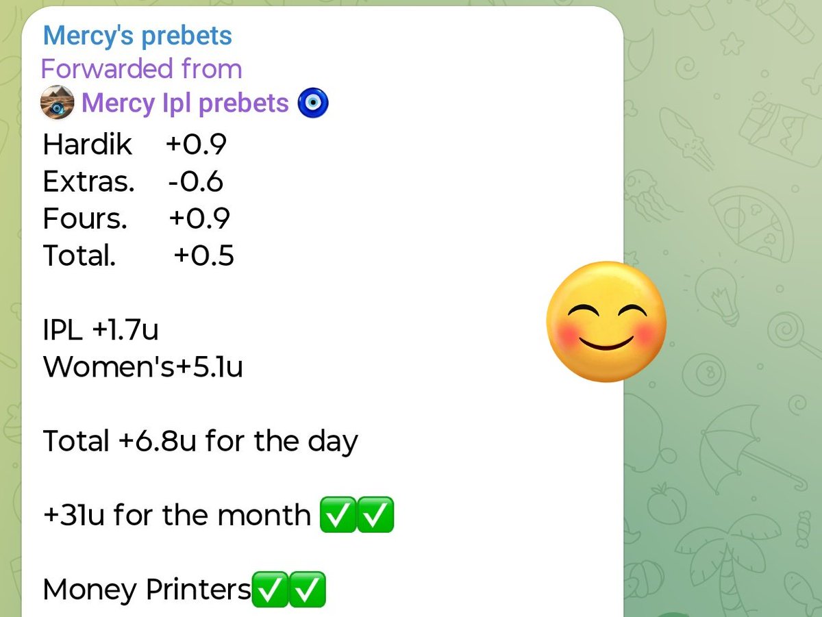MercyTrades0's tweet photo. 31u+ for the month ✅✅

Repost, Like And Follow and get tomorrow's bets in your DM

#IPL2025 #cricketfans #BettingX #GamblingX https://t.co/NPRahvG1Ek