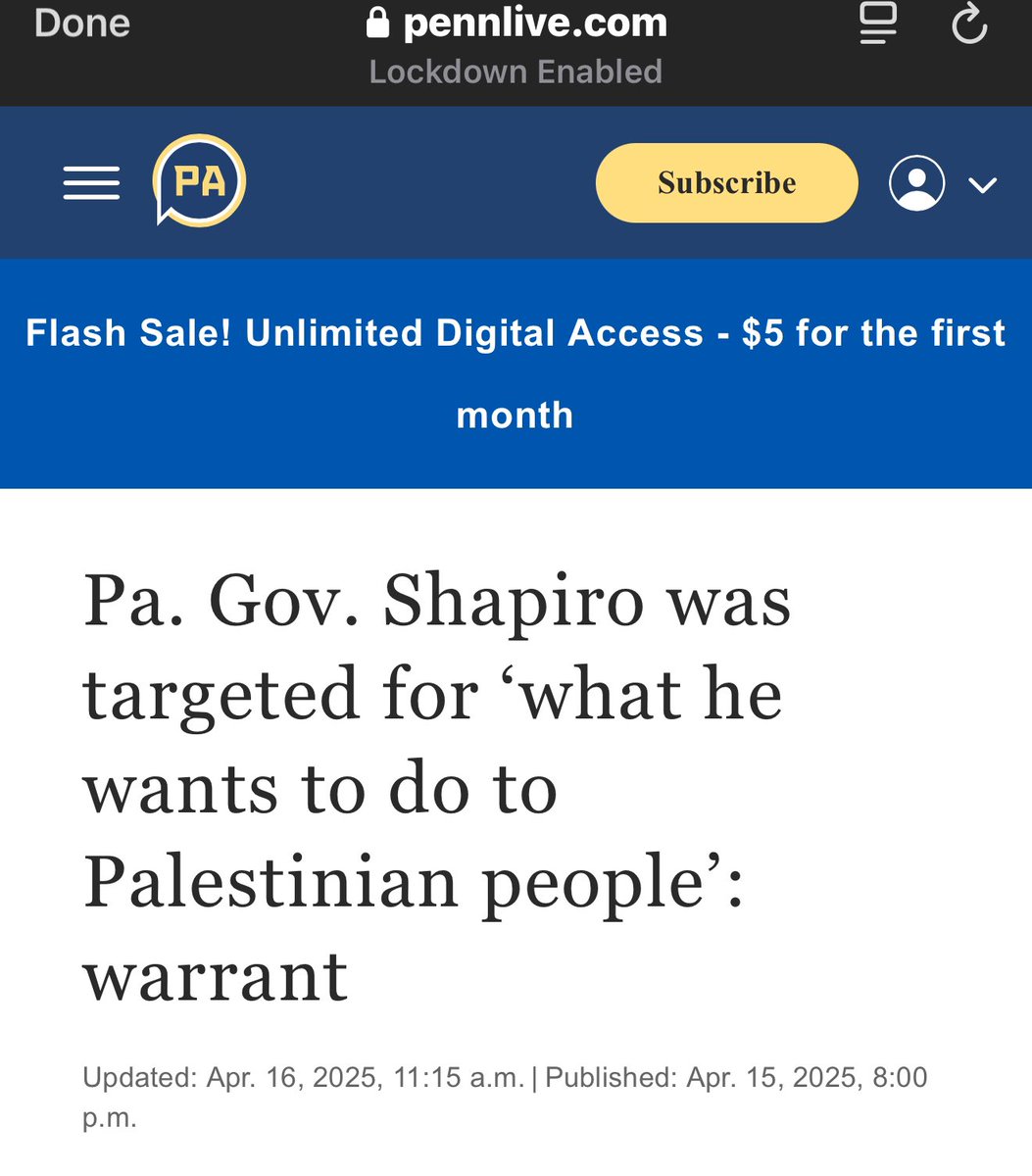 LauraLoomer's tweet image. Play stupid games, win stupid prizes.
The media doesn’t want you to know that the man who set fire to the Governor’s mansion in PA did so because @GovernorShapiro is Jewish and the arsonist proclaimed that “his people” aka the Palestinians were under attack.
It appears that…