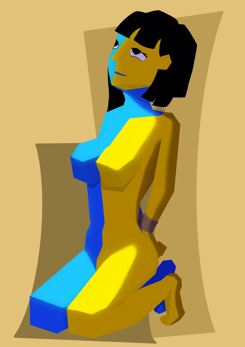 ionknowwART's tweet photo. shes such a polygon #ena #nsfw https://t.co/U2ggoir35C