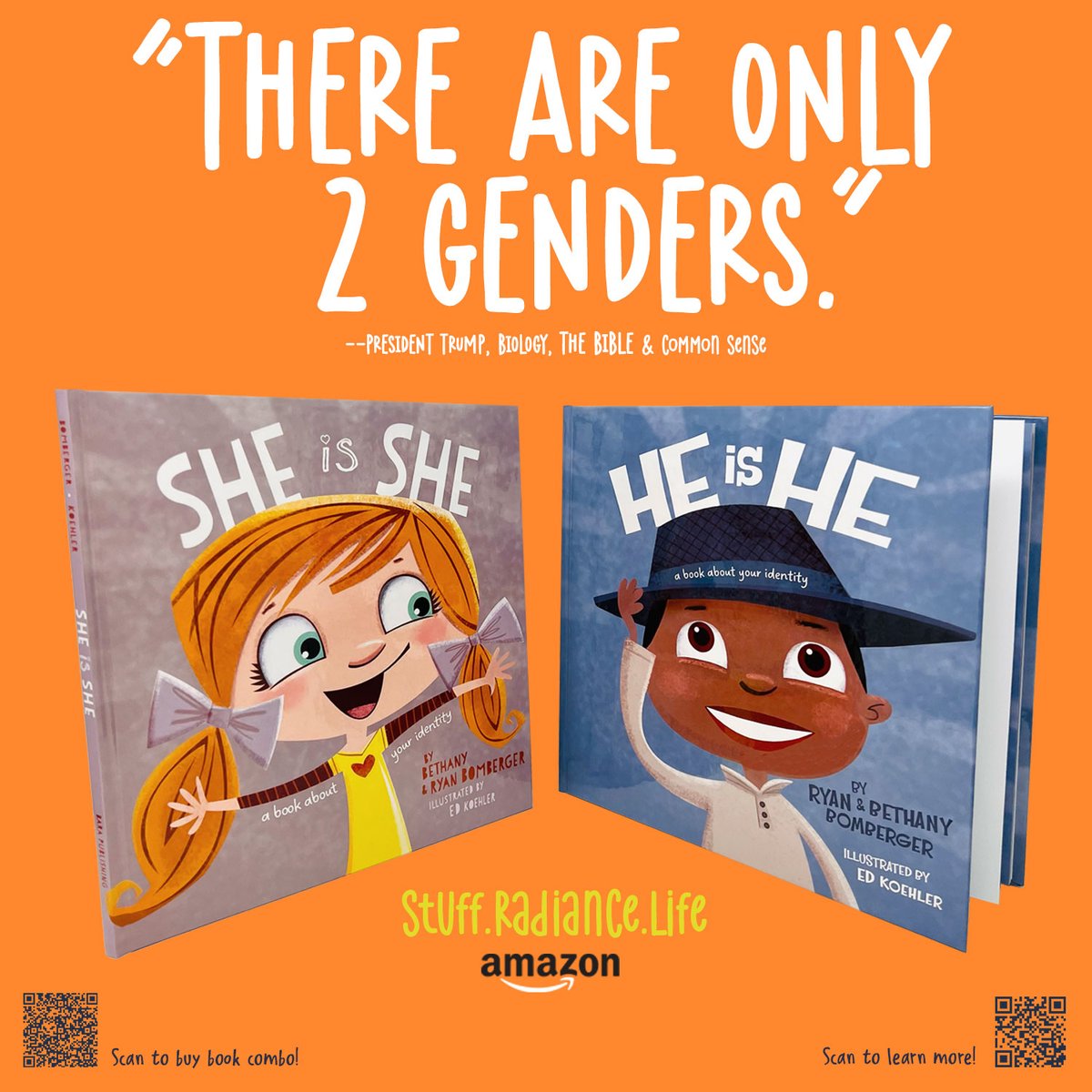 lifehaspurpose's tweet photo. Looks like the #UKSupremeCourt #ForWomenScotland ruling agrees with the Bible, biology and (gasp) even Trump! There are only two genders. #SheIsShe and #HeIsHe! #ChildrensBooks #Truth #CommonSense https://t.co/kQENwKoNTc https://t.co/shZwGMLkXc