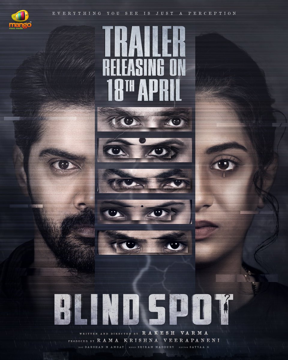 Rashi singh (@rashireal_) on Twitter photo Another thriller from me to you
#BlindSpot Trailer drops on 18th April ๐ฅ
Written & Directed by <a href="/dir_rakeshvarma/">Director Rakesh Varma</a>
Produced by #RamaKrishnaVeerapaneni
Music by <a href="/SriramMaddury/">Sriram Maddury</a>
<a href="/Naveenc212/">Actor Naveen Chandra</a> <a href="/RashiReal_/">Rashi singh</a> <a href="/ActorAliReza/">Ali Reza</a> <a href="/tweetravivarma/">Ravi Varma</a> <a href="/MangoMusicLabel/">Mango Music</a>
<a href="/GayatriBhargav1/">Gayatri Bhargavi</a> Another thriller from me to you
#BlindSpot Trailer drops on 18th April ๐ฅ
Written & Directed by <a href="/dir_rakeshvarma/">Director Rakesh Varma</a>
Produced by #RamaKrishnaVeerapaneni
Music by <a href="/SriramMaddury/">Sriram Maddury</a>
<a href="/Naveenc212/">Actor Naveen Chandra</a> <a href="/RashiReal_/">Rashi singh</a> <a href="/ActorAliReza/">Ali Reza</a> <a href="/tweetravivarma/">Ravi Varma</a> <a href="/MangoMusicLabel/">Mango Music</a>
<a href="/GayatriBhargav1/">Gayatri Bhargavi</a>