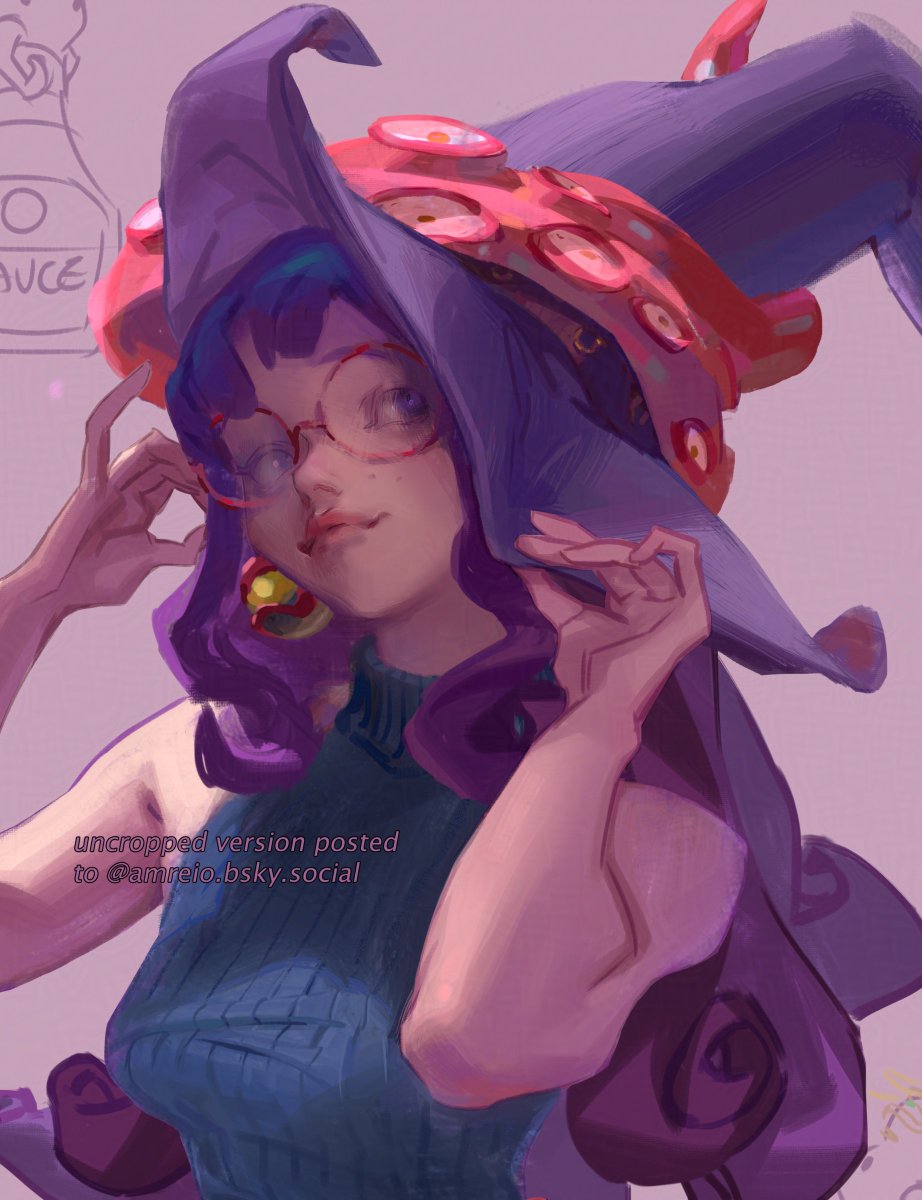 amreioart's tweet image. @/Devoidd_of_what &apos;s takoyaki witch oc 🐙