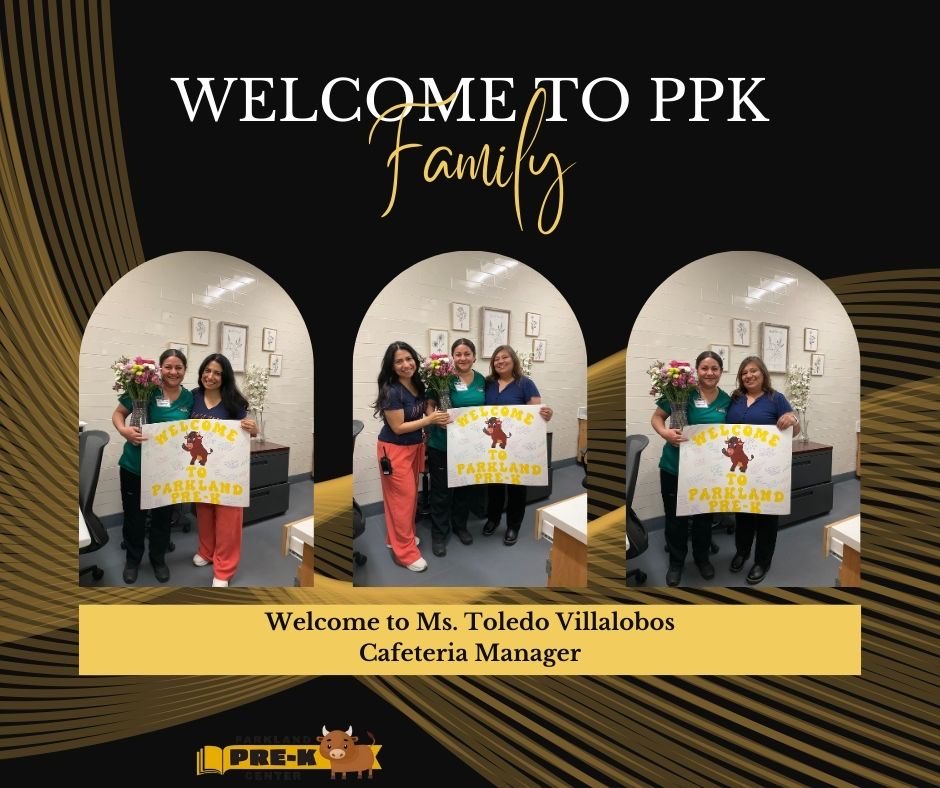 PPK welcomes Ms. Toledo Villalobos as our new Cafeteria Manager! ⁦<a href="/YsletaISD/">Ysleta ISD</a>⁩ ⁦<a href="/Parklandtorito/">Sandra Perez</a>⁩