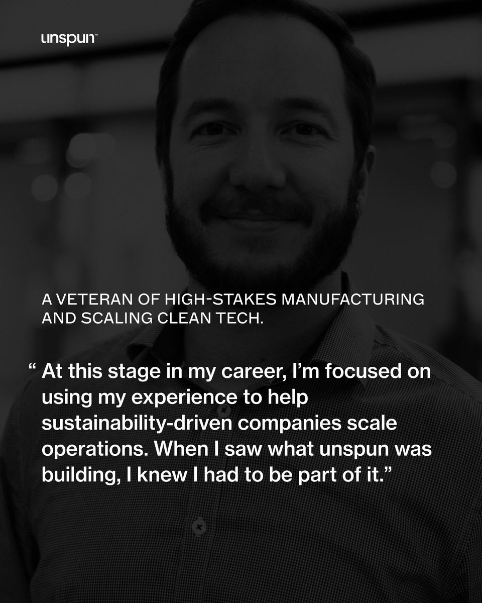 🚨 Big news at unspun 🚨

We’re thrilled to welcome Andy to the team as our new Senior Vice President of Engineering Operations!