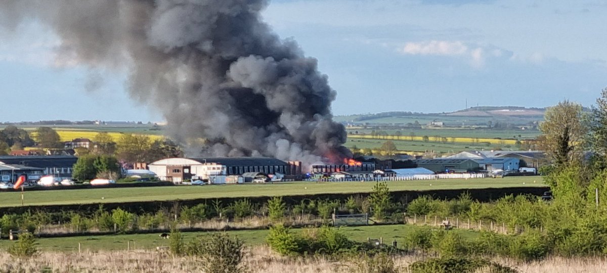 Big fire at Old Sarum #Salisbury at the moment. <a href="/SaveOldSarum/">SOS - Save Old Sarum</a>