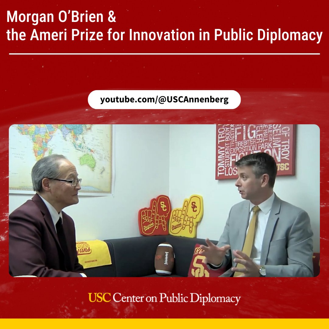 USC Public Diplomacy (@publicdiplomacy) on Twitter photo Watch a recording of our conversation with our 2024 Ameri Prize recipient <a href="/morganobrien/">Morgan O'Brien</a>, who discussed his innovative work as an Industry Liaison for the Bureau of Consular Affairs.
🔗: youtube.com/watch?v=cVom1C… Watch a recording of our conversation with our 2024 Ameri Prize recipient <a href="/morganobrien/">Morgan O'Brien</a>, who discussed his innovative work as an Industry Liaison for the Bureau of Consular Affairs.
🔗: youtube.com/watch?v=cVom1C…