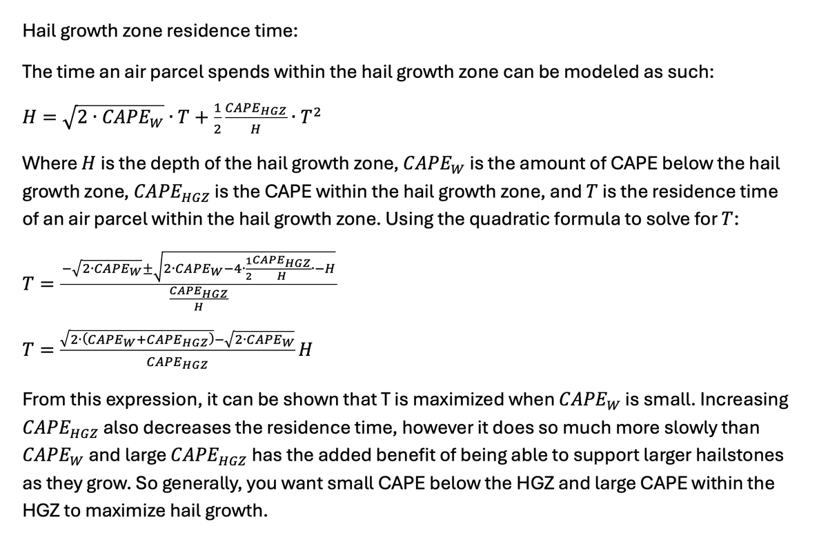 Large hail is expected across parts of Nebraska and Iowa this evening. An important component of a large hail environment is to have minimal CAPE below the hail growth zone (HGZ) temperatures and maximal CAPE within the HGZ.