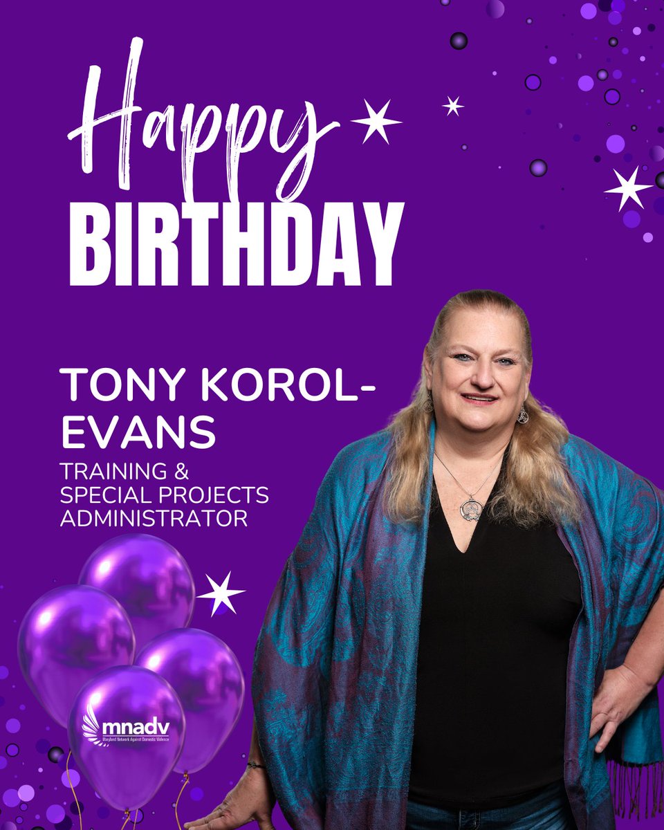 🎉 Happy Birthday, Tony Korol-Evans! 🎉

Please join us in wishing a very happy birthday to Tony Korol-Evans, our dedicated Training &amp; Special Projects Administrator here at MNADV!

Tony brings thoughtfulness, creativity, and a deep commitment to every training and project.