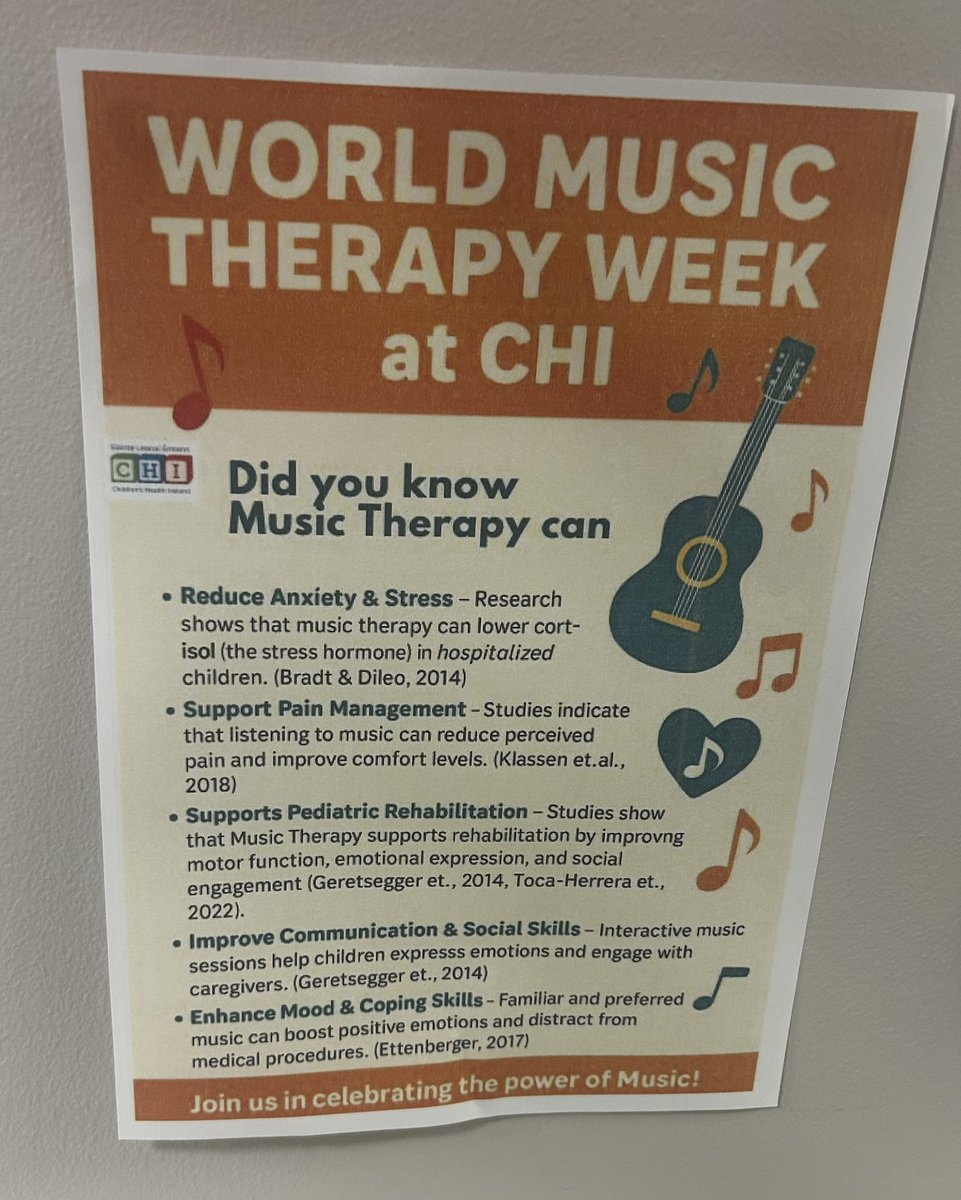 Lindsey Aherne MT (@ahernemt) on Twitter photo We were delighted to offer a lunchtime Music assisted relaxation for staff and families at CHI at Temple Street to mark world Music Therapy Week. <a href="/AlisonSweeneyMT/">Alison Sweeney</a> <a href="/JamesBurnsMT/">James Burns</a> <a href="/CHI_Ireland/">Children's Health Ireland</a> #worldmusictherapyweek #musictherapy We were delighted to offer a lunchtime Music assisted relaxation for staff and families at CHI at Temple Street to mark world Music Therapy Week. <a href="/AlisonSweeneyMT/">Alison Sweeney</a> <a href="/JamesBurnsMT/">James Burns</a> <a href="/CHI_Ireland/">Children's Health Ireland</a> #worldmusictherapyweek #musictherapy