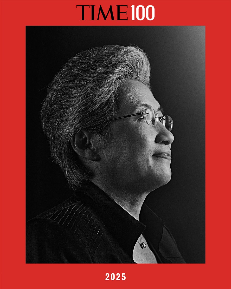 👏👏 This week <a href="/TIME/">TIME</a> included our CEO, <a href="/LisaSu/">Lisa Su</a>, as a Titan in their #TIME100 list! (We may be biased but we think Andrew nailed it.)  

“Not every executive can be both grounded and visionary. But Lisa - a former electrical engineer who is charting a transformative course for