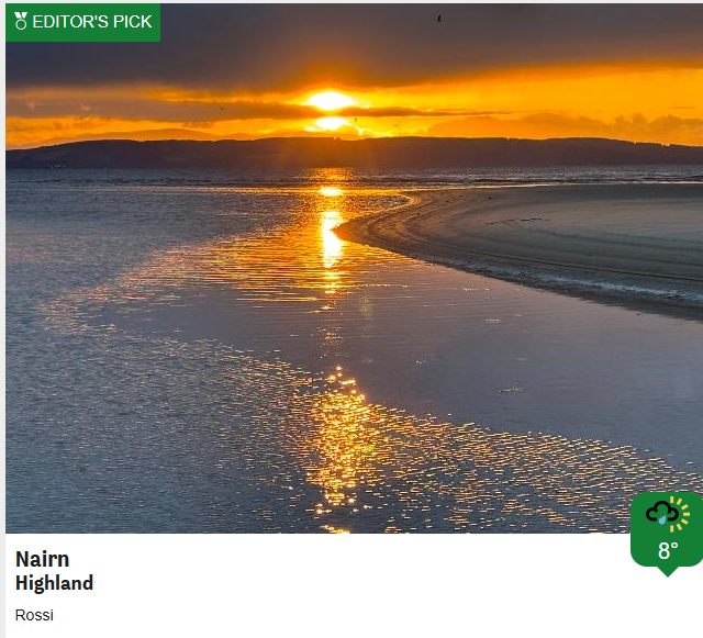 Beautiful sunset pictures - thank you #weatherwatchers. JR