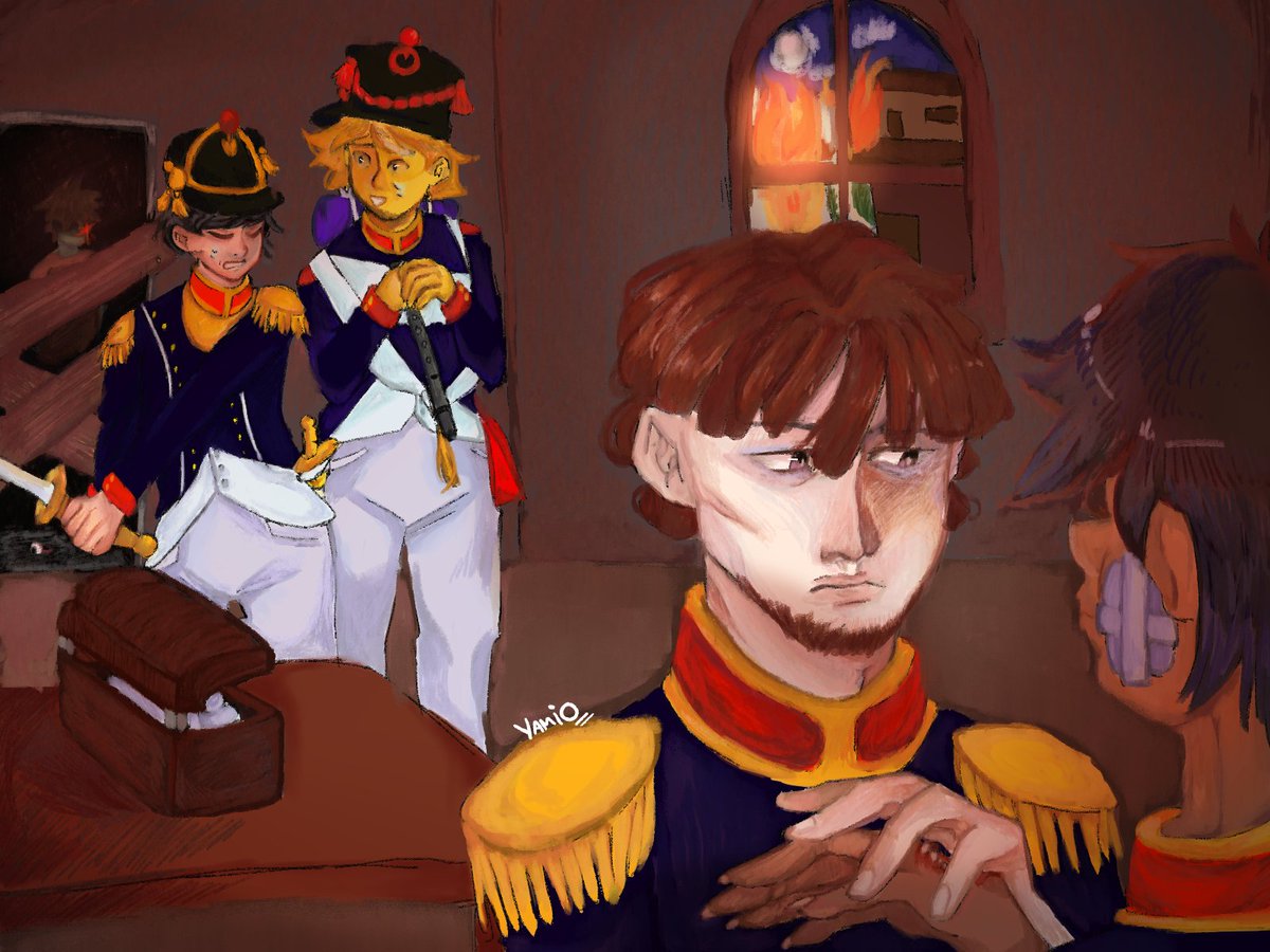 LEENYy0's tweet photo. Me and my friends playing guts and blackpowder ^_^
#gutsandblackpowder #art https://t.co/14vpoH0PZ7