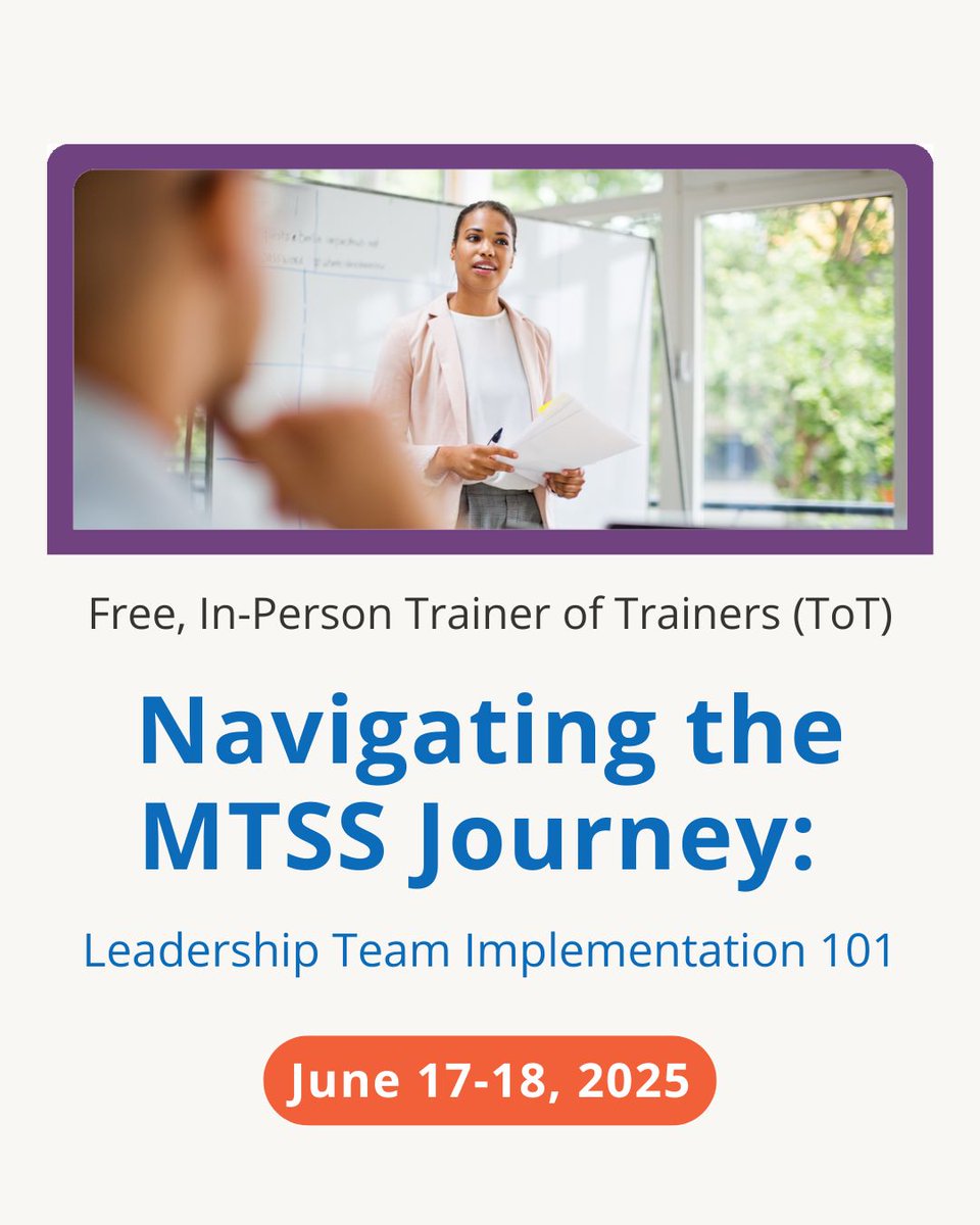 TXSPEDSupport's tweet image. Join the Trainer of Trainers (ToT) session on 6/17-6/18. This event will guide district and campus leaders through the 5 stages of implementing a Multi-Tiered System of Supports (MTSS) and equip them with the knowledge and tools necessary to train others. spedsupport.tea.texas.gov/learning-libra…