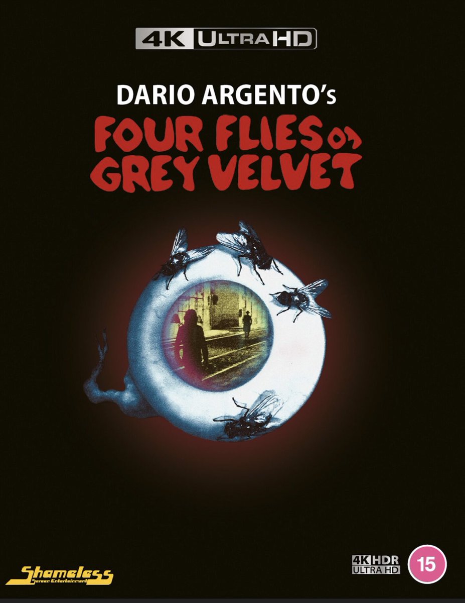 Up next from <a href="/ShamelessFilms/">Shameless Films</a> FOUR FLIES ON GREY VELVET - 4K-UHD
[HDR DOLBY VISION – REGION-FREE – LIMITED SERIAL-NUMBERED EDITION] &amp; BLU-RAY.