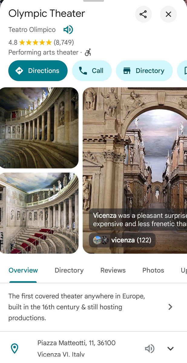 ZManArtStu23826's tweet photo. Piazza Matteotti, 11, 36100 Vicenza VI, Italy 🩶 1585 #architecture #archnerds #antique #beautiful #design https://t.co/ODags2A1Jb