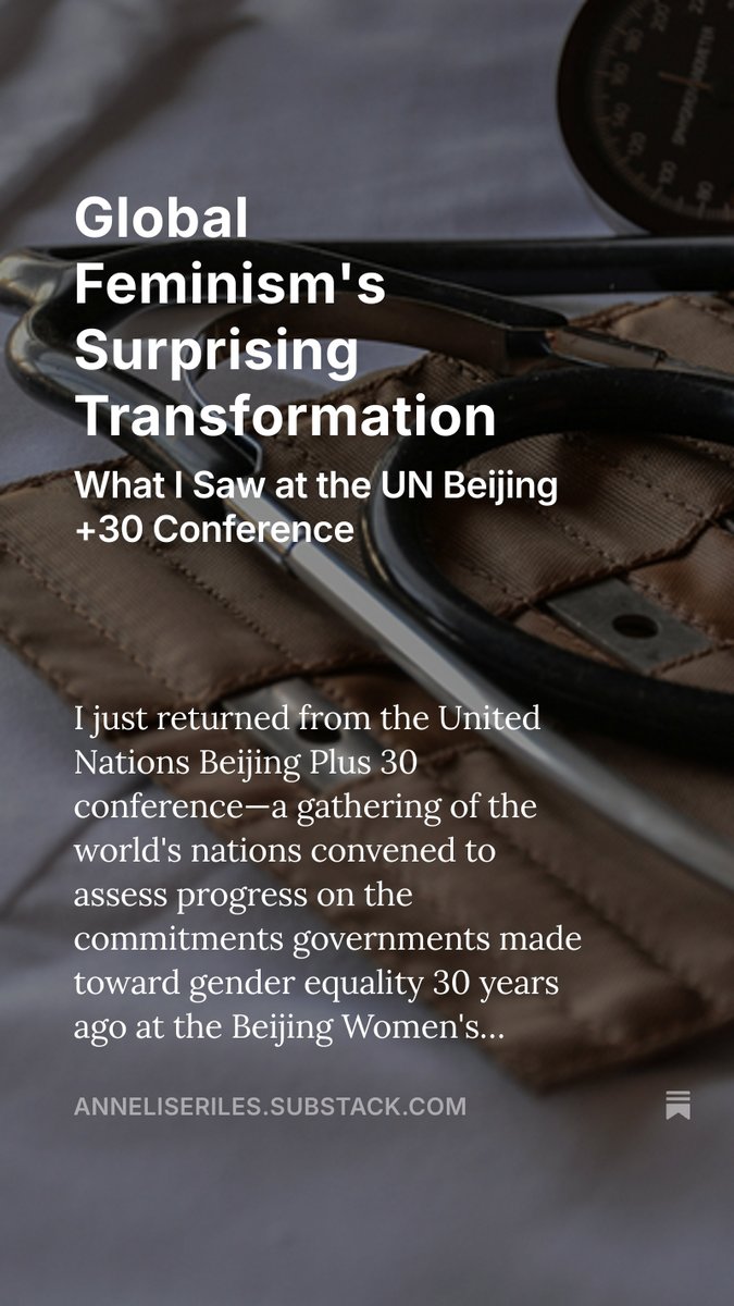What's the future of #feminism? I share my reflections on the #unitednations meeting on #gender in the latest editions of the #EverydayAmbassador podcast and newsletter are both out today #globalhealth #Nigeria