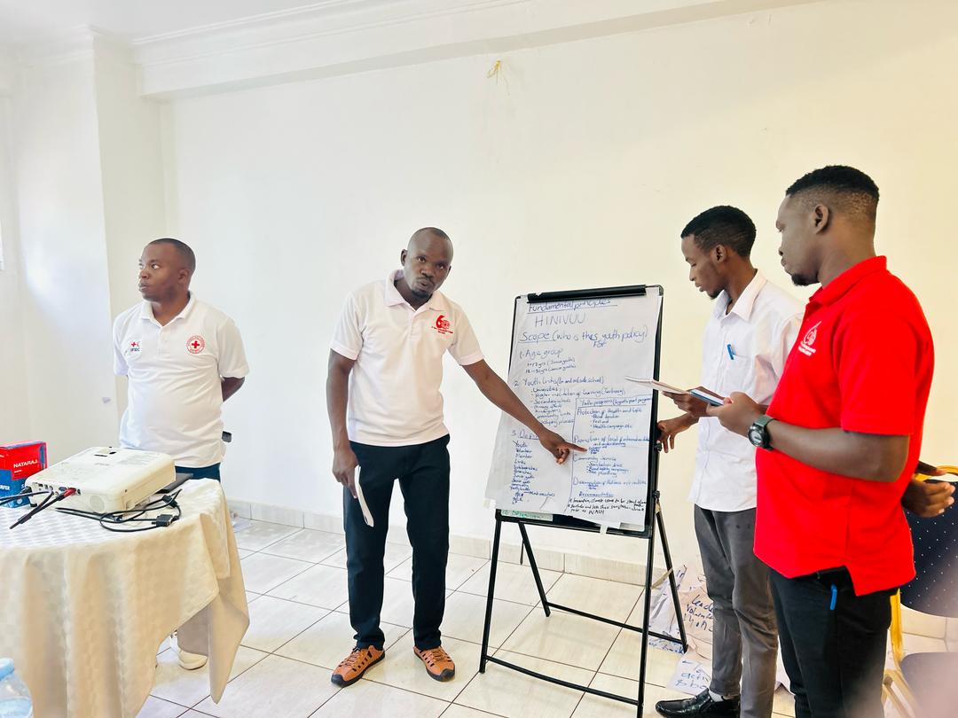 ChrisWeloUg's tweet image. Today we successfully concluded a 3 days workshop aimed at developing the @UgandaRedCross Youth Engagement Strategy and Youth Policy with the help of a team from IFRC at Hotel Sojovalo.