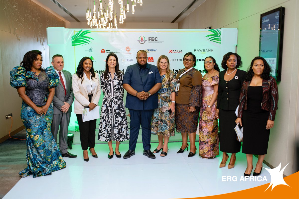 ERG_Africa (@ergafrica) on Twitter photo En tant que membre de la Chambre des Mines - <a href="/FECRDC/">Fédération des entreprises du Congo</a>, ERG Africa a eu l'honneur de participer activement à l'événement de la Journée de la Femme qui s'est tenu le 16 avril à Kinshasa. L'événement, honoré par la présence du Gouverneur de Kinshasa, Son Excellence M. Daniel Bumba, En tant que membre de la Chambre des Mines - <a href="/FECRDC/">Fédération des entreprises du Congo</a>, ERG Africa a eu l'honneur de participer activement à l'événement de la Journée de la Femme qui s'est tenu le 16 avril à Kinshasa. L'événement, honoré par la présence du Gouverneur de Kinshasa, Son Excellence M. Daniel Bumba,