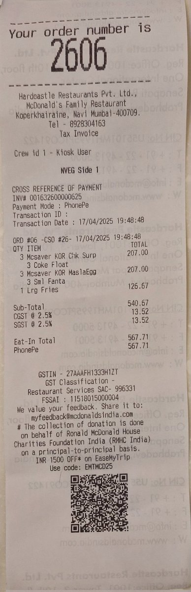 HemantPattem's tweet image. Just completed a seamless transaction using P2Pdotme Paid for a delicious McDonald&apos;s meal 🍔 with friends, The platform offers a reliable, secure 🔒 and efficient ⚡ peer-to-peer payment experience , Highly recommend exploring it! #p2pdotme
 Thanks to @P2Pdotme team