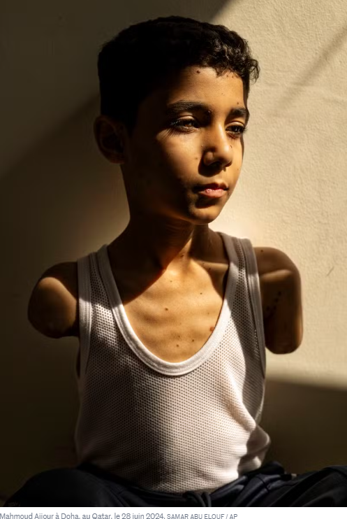 NiBenoit's tweet image. Le @WorldPressPhoto  récompense @samarabuelouf  Elouf pour son portrait d’un #enfant  #palestinien  amputé
“Une image vaut mille mots.”