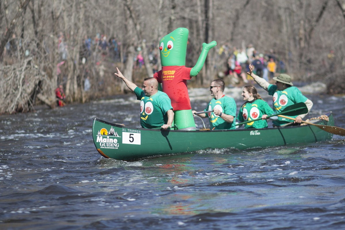 CityofBangorME's tweet photo. #HeyBangor Kenduskeag Stream Canoe Race is making waves this Saturday, April 19! Nearly 700 paddlers are already signed up for this annual Maine tradition. Want to race? you can still register until the day of. Come join the fun!

FMI: https://t.co/WdXONctjlo https://t.co/fvbCIkuuG6