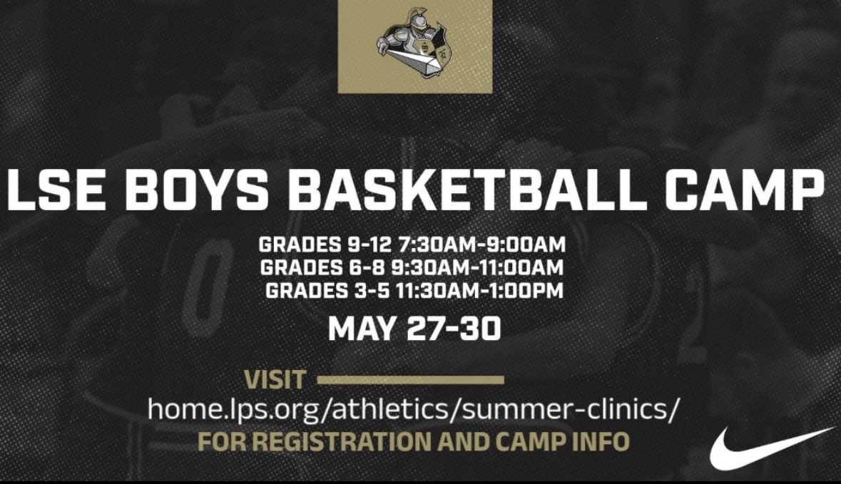 CAMP IS COMING SOON. 

Get signed up today! 

home.lps.org/athletics/summ…

⚔️