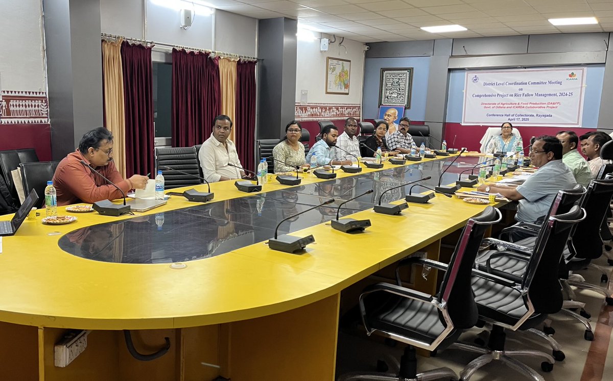 Kishor Behera (@drkishorbehera) on Twitter photo District Level Coordination Committee meeting of CPRFM under the chairpersonship of Collector and District Magistrate, Rayagada, Odisha in presence of committee members. <a href="/ICARDA/">ICARDA</a> presented project progress and it’s way forward <a href="/ShivKAgrawal/">Shiv Agrawal</a> <a href="/krushibibhag/">କୃଷି ବିଭାଗ, ଓଡ଼ିଶା</a> District Level Coordination Committee meeting of CPRFM under the chairpersonship of Collector and District Magistrate, Rayagada, Odisha in presence of committee members. <a href="/ICARDA/">ICARDA</a> presented project progress and it’s way forward <a href="/ShivKAgrawal/">Shiv Agrawal</a> <a href="/krushibibhag/">କୃଷି ବିଭାଗ, ଓଡ଼ିଶା</a>