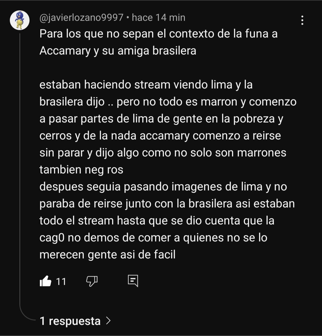 FernandaF993's tweet photo. @accamary @ElZeeeein No inviten accamary, ella es una rac!st4 ... Dice amar a sus seguidores peruanos y ella en un stream con su amiga se rieron y dijieron comentarios homofóbicos con el color de piel de los peruanos .... https://t.co/W8iX2slhk7