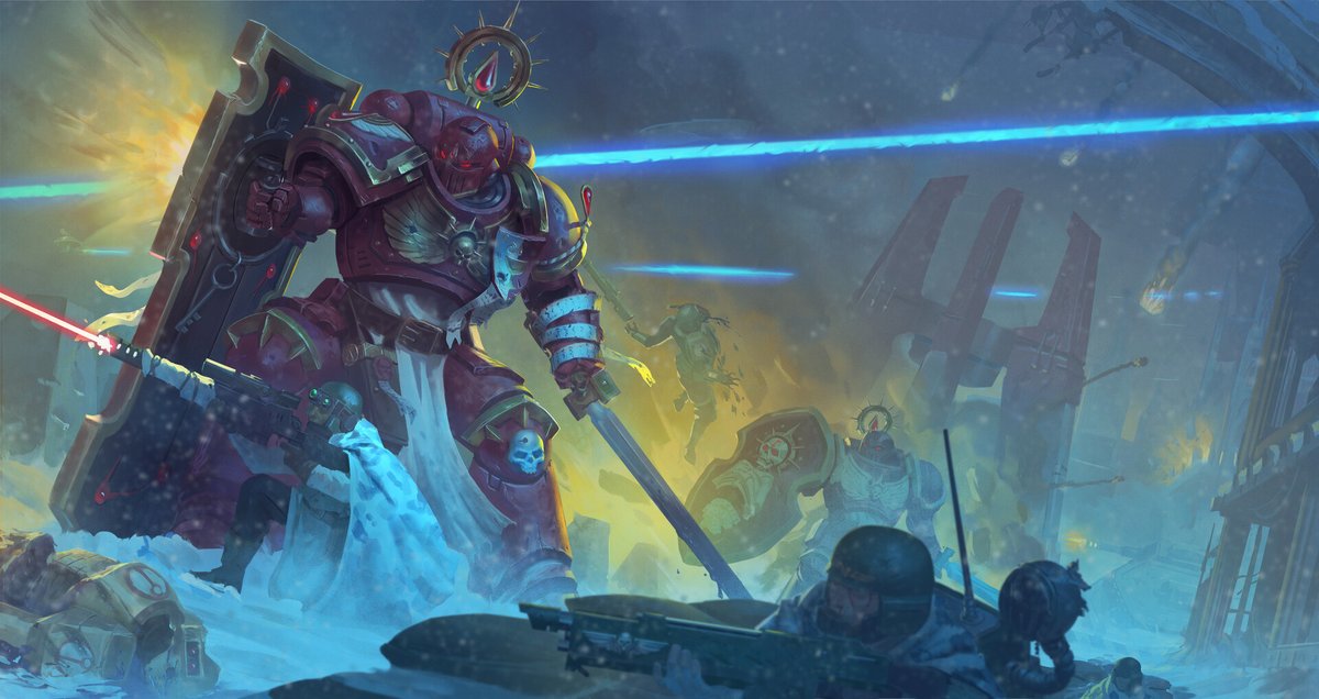 WH40kbestof's tweet photo. Blood Angels' Bladeguard Veterans
by Bozhko Dimitrov https://t.co/dJ9lI8PPHo