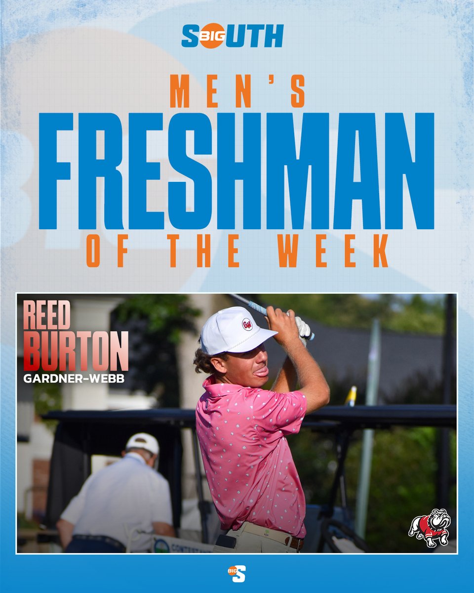 Big South Conference (@bigsouthsports) on Twitter photo He totaled 9β£ birdies to finish T-29th at the Tar Heel Intercollegiate, second on the Runninβ Bulldogs leaderboard πΆ
<a href="/gardnerwebbgolf/">gardnerwebbgolf</a>'s Reed Burton is the #BigSouthGolf Men's Freshman of the Week! He totaled 9β£ birdies to finish T-29th at the Tar Heel Intercollegiate, second on the Runninβ Bulldogs leaderboard πΆ
<a href="/gardnerwebbgolf/">gardnerwebbgolf</a>'s Reed Burton is the #BigSouthGolf Men's Freshman of the Week!