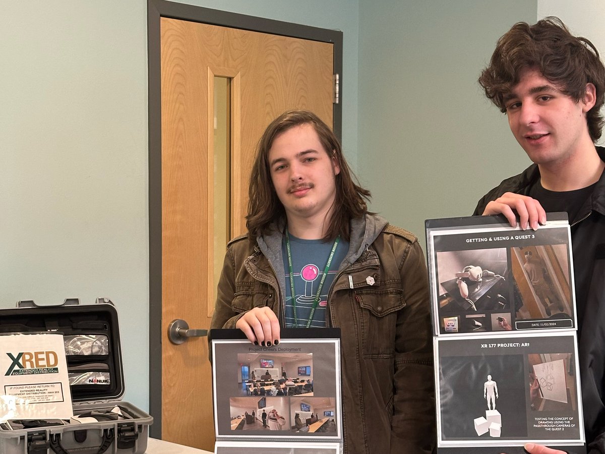 Students from One Circle Agency, Video/Film Production, and Extended Reality presented today as part of Husson University's Research &amp; Scholarship Day.