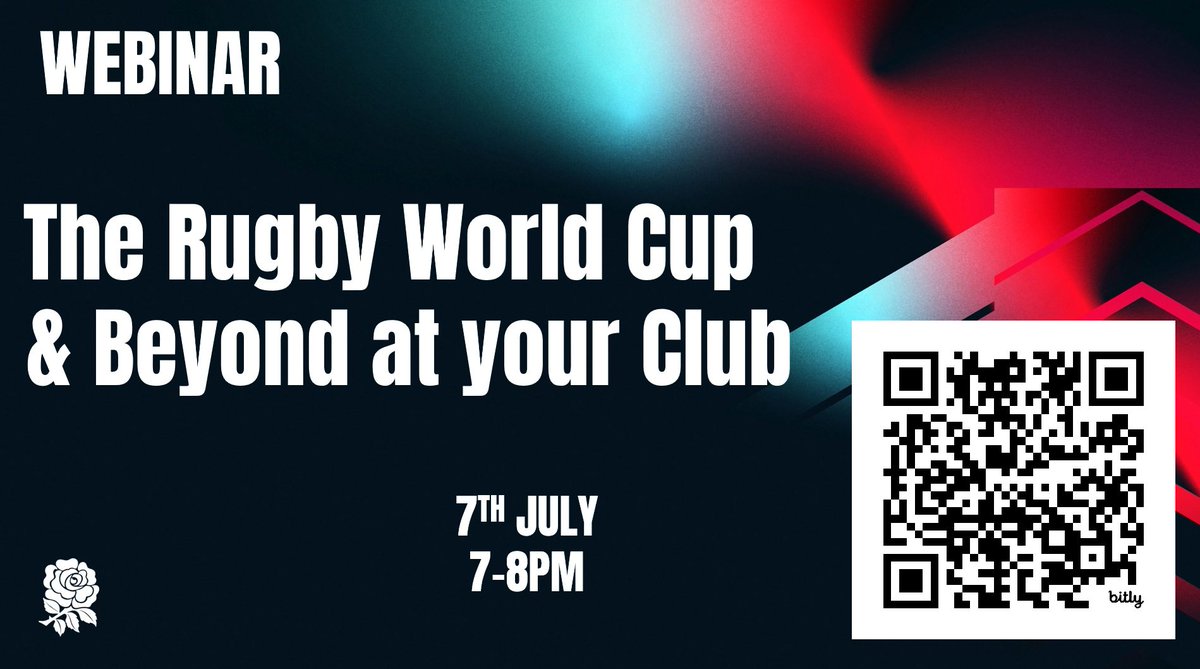 The Rugby World Cup &amp; Beyond at your Club

📅 Monday 7th July
🕖 7-8pm
🔗us06web.zoom.us/webinar/regist…