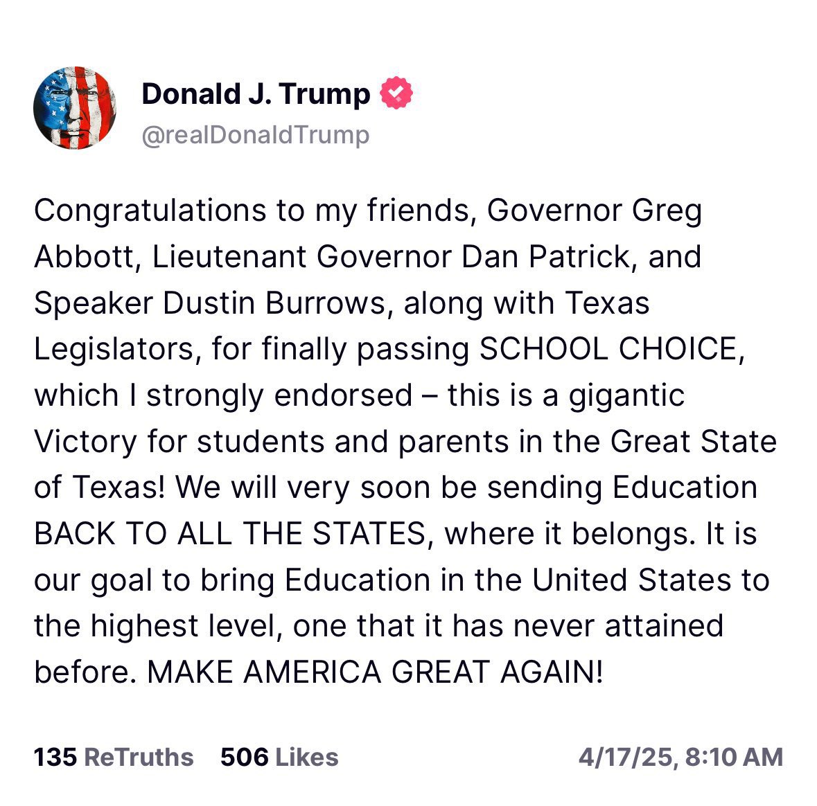 NateSchatzline's tweet image. Thank you @realDonaldTrump It’s time to MAKE TEXAS GREAT AGAIN!