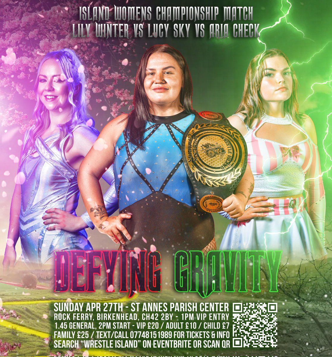 April 27th 🏝️🔥

4 matches announced 4 more to come 🧹

VIP and Front Row ... Sold Out 🔥

General .... £10 (Adult ) £7 (Child ) and £25 (Family of four) 

Plus the world famous island SAUSAGE ROLLS 😁

TICKETS .....eventbrite.com/e/wrestle-isla…