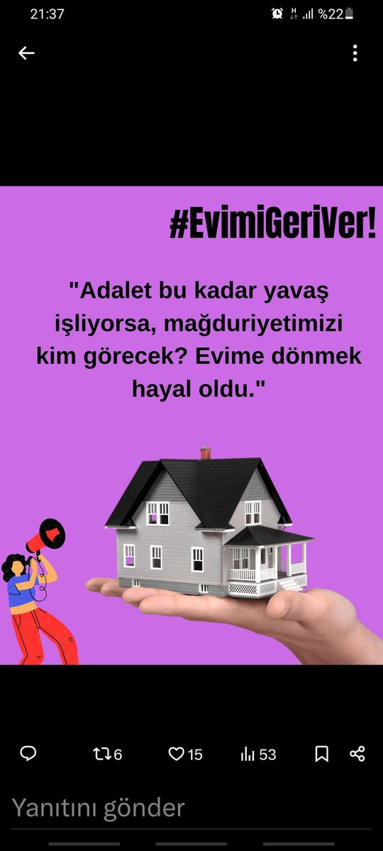#YargıMağduruEvSahipleri 
#EvimiGeriVer
#kiracılarzorba 
#kira