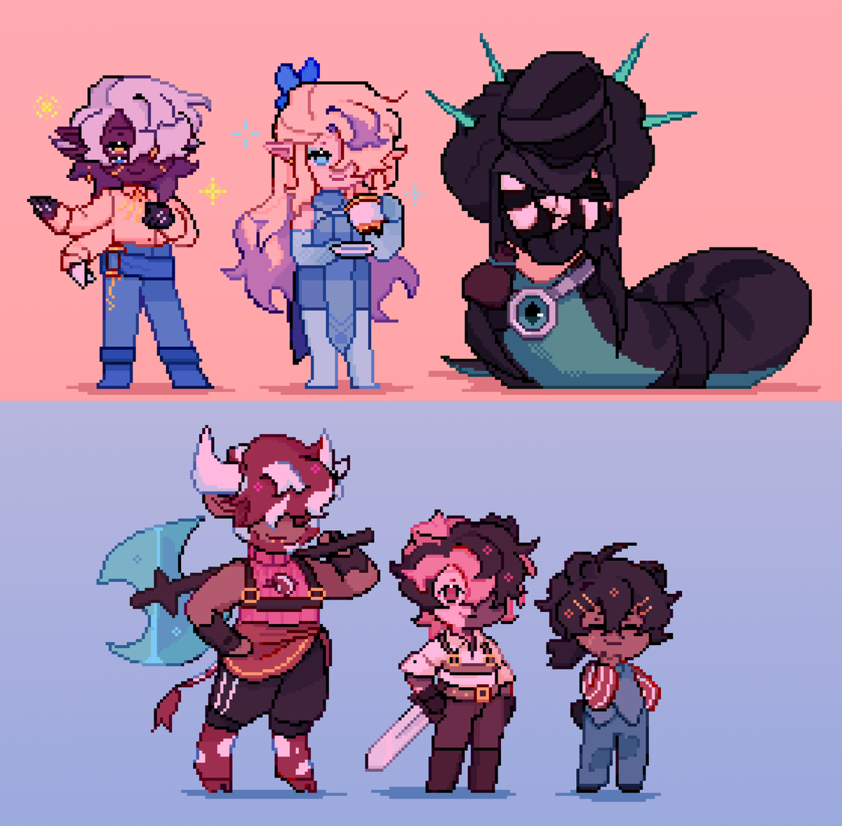 _LaChocoMenta_'s tweet photo. [OC] [FRIENDS] Omg more pixelart!

#pixelart https://t.co/oUzLBkXgBt